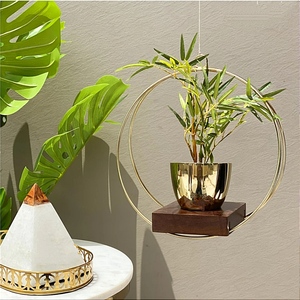 Luxury design Plant Hanger for home hotel restaurant Metal Hanging Planter Modern Home Decor Planter <b>Pot</b> Flower <b>Pot</b> Plant <b>Holder</b> - Product Image 2
