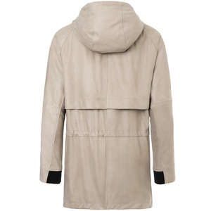 Manteau d'hiver long en cuir véritable de haute qualité, personnalisable en couleur, pour homme et femme, avec un seul bouton, logo personnalisé, faible imperméabilité - Product Image 2