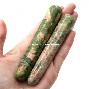 ไม้นวด unakite โค้งมนสวยงามสำหรับสปาและการผ่อนคลายซื้อไม้นวดคุณภาพสูงจาก muntaha Agate - Product Image 2