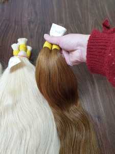 ผลิตภัณฑ์ยอดนิยม20ซม.-80ซม. ต่อผมจำนวนมากความยาวเต็มสุดหนาสั่งซื้อ Minumum 200gr จัดส่งไปยังรัสเซีย - Product Image 3