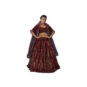 Organza traditionnel indien Premium Lehenga Choli Collection non cousu ethnique soie fête de mariage porter Direct Surat - Product Image 1