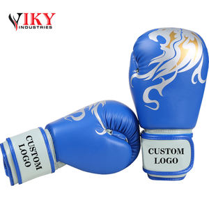 Guantes de boxeo personalizados cuero real y cuero pu lucha Guantes de boxeo de cuero - Product Image 3