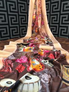 Sarees Soie Partie Porter Indien Dernier Designer Femmes Porter Sari Avec Blouse Japon Satin Crape Soie Tissus Doux Impression Numérique Sari Vêtements - Product Image 2