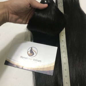 Extensiones de cabello humano liso de visón virgen, mechones de pelo sin procesar, superdobles, vietnamita - Product Image 1