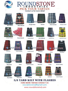 Vente en gros Kilt Elliot Tartan sur mesure pour homme en laine et acrylique - Product Image 5