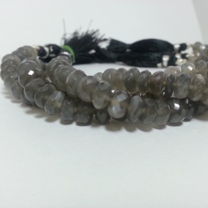 Cuentas de piedras preciosas Rondelle facetadas de piedra lunar gris Natural de 4mm, 6mm, 8mm, hebra, compra en línea directa al mayorista al mejor precio, Ofertas - Product Image 2