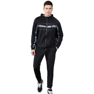 Survêtements personnalisés pour hommes avec fermeture éclair 100% polyester couleurs régulières manches longues avec votre propre logo pour la saison d'hiver des hommes - Product Image 4