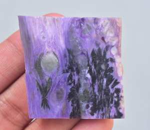 Rodaja de Charoíta / Rodaja de Charoíta Púrpura Rusa al por Mayor, Rodaja Púrpura en Bruto de Alta Calidad 30-60mm para Grillz Dentales - Product Image 2