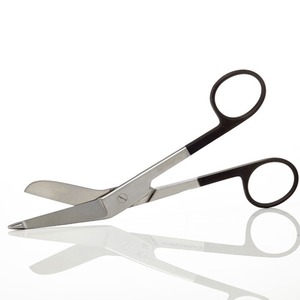 Ciseaux à bandage avec poignée de couleur enduite de poudre | Ciseaux de premiers soins et médicaux en acier inoxydable - Product Image 1