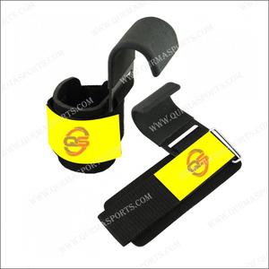 Ganchos de levantamiento de pesas de neopreno y PU ajustables de la mejor calidad, 2 uds. - Product Image 5