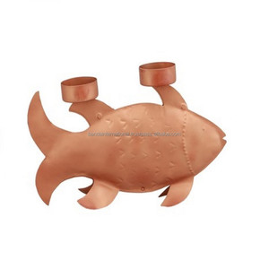 เชิงเทียนตกแต่งบ้านรูปเป็ดเชิงเทียนเหล็กพร้อมสไตล์ไก่และทองแดงโบราณสำเร็จรูป - Product Image 2