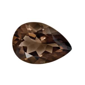Precio de fábrica al por mayor de alta calidad 9X13mm corte pera cuarzo ahumado Natural IGI certificado piedras preciosas sueltas facetadas - Product Image 1