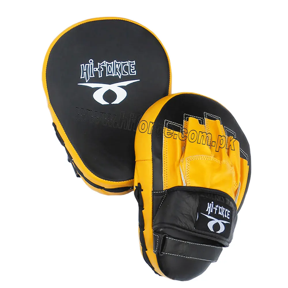 Manoplas de boxeo con logotipo personalizado, almohadillas de boxeo tailandés para Kickboxing, manoplas de entrenamiento con enfoque