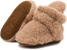 FBA − bottines unisexe en coton biologique, accessoires pour bébés, molletonnés, pour nouveau-né, vente en gros - Product Image 3