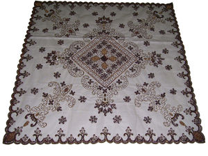 Cubierta de mesa étnica hecha a mano, red - Product Image 3