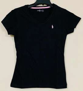 Camisetas con logotipo y etiquetas de marca para mujer, pantalones cortos informales de algodón con cuello en v, blusas de negocios de manga corta, disponible en Stock en nigeria - Product Image 4