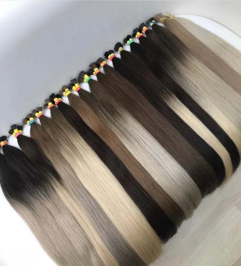 Hot Sale Ombre Hair Extensions 100% Vietnamese Human Hair Extension Soft Remy Virgin Cuticle Aligned Hair Bulk