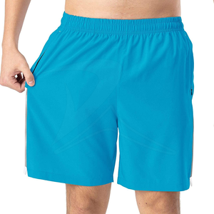 กางเกงขาสั้นออกกำลังกายลำลองสำหรับผู้ชายระบายอากาศได้ดีพิมพ์โลโก้ผ้าแคนวาสแบบถักเชือกรูดสำหรับยิมวิ่งออกกำลังกาย - Product Image 2