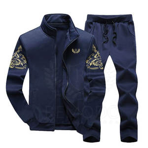 Survêtement Homme Respirant Grande Taille Écologique Réversible Broderie Automne Patchwork Logo Personnalisé Vente en Gros Vêtements de Sport - Product Image 1