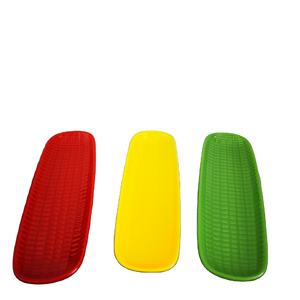 Plato de Cerámica Colorido en Forma de Maíz <span class=keywords><strong>para</strong></span> Servir Bocadillos, Postres o Ensaladas - Product Image 2