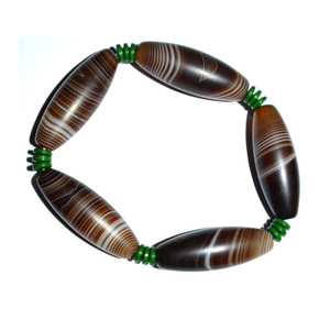 Buy Online Brown Agate Taper Pipe Bracelets : Brown Agate Taper Pipe Bracelets for Sale - Product Image 1