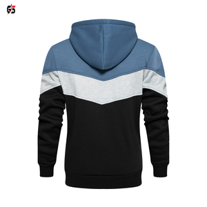Pull à capuche en polaire 100% coton pour hommes, Top de mode, vêtement quotidien décontracté, design Patchwork multicolore, très tendance, pour la saison d'hiver - Product Image 6