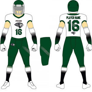 เสื้อฟุตบอลผ้าเจอร์ซีย์,เสื้อฟุตบอลโพลีเอสเตอร์สั้นเสื้อฟุตบอลเครื่องแบบแผ่นป้องกันเสื้อฟุตบอลเจอร์ซีย์อเมริกันแบบกำหนดเอง - Product Image 5