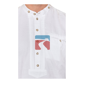 Camisas de hombre con diseño personalizado de la mejor calidad, camisas de algodón lisas elegantes para hombre (camisa bávara) - Product Image 4