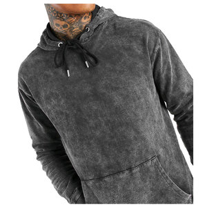 Conjunto de chándales de ropa informal con lavado ácido Unisex de alta calidad, algodón transpirable personalizado de talla grande, secado rápido para la temporada de otoño Unisex - Product Image 3