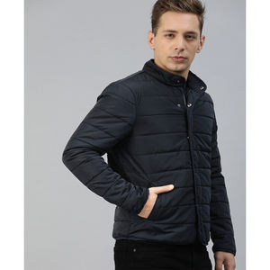 Veste d'hiver décontractée, longue et épaisse pour hommes, vêtement de sport noir avec capuche, tendance - Product Image 2