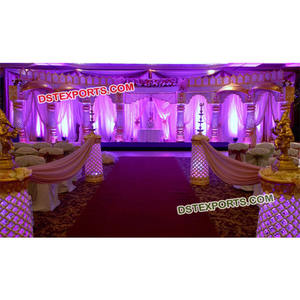 Fabricante de escenario de fibra tradicional india Maharaja y exportador de decoraciones de boda - Product Image 1