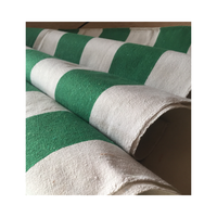 Tissu de toile rayé personnalisé teint en fil pour parasol, auvent de mobilier d'extérieur, tente, imperméable, 100% coton ou tissu en polycoton