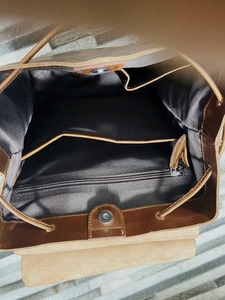 Sac à dos pour ordinateur portable en cuir de Style Vintage pour femmes robe bohème sac à dos à la mode dame personnalisé pour l'été hiver utilisation - Product Image 4