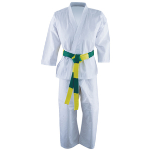 Kimono de Karate de Alta Calidad, Blanco, Grueso, 100% Algodón, Cómodo, con Logotipo Personalizado para Entrenamiento - Product Image 1