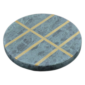 Solid Stone Tableware <b>Coasters</b> and Pads Home Decor Dinning Table and Restaurant Design Rounded Flat <b>Coasters</b> <b>Set</b> - Product Image 5