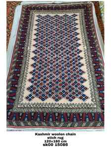 ใหม่2021โซ่ Stich แคชเมียร์ขนสัตว์ร้อนการออกแบบมือทำแคชเมียร์พรมขนสัตว์และพรมห้องนั่งเล่นแบบดั้งเดิม - Product Image 2