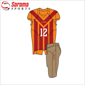 Moda por encargo bordado equipo uniforme fútbol americano Jersey conjunto con su propio nombre, - Product Image 3