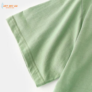 เสื้อยืดแขนสั้นลำลองสำหรับผู้ชายเสื้อยืดผ้าฝ้าย100% คอกลมสีทึบผ้าเจอร์ซีย์ย้อมสีล้วนน้ำหนัก200กรัม" - Product Image 4