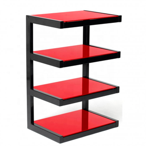 Counter Four Glass Shelf Hi-fi Audio Vinyl <strong>Rack</strong> for Vinyl <strong>Records</strong>, Turntable, Amplifier, Electronic Device - Product Image 4