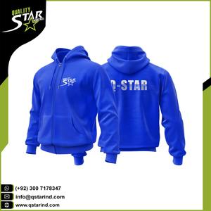Sudaderas con capucha de lana de talla grande para hombre de alta calidad diseño personalizado bordado poliéster/algodón patrón sólido invierno liso teñido - Product Image 3