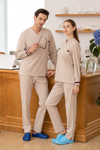Scrub Suit Hot Selling Hospital Short Sleeve Scrub Suit Solid Color Medical Uniform Scrubs - Product Image 4