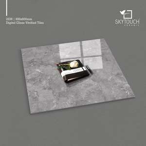 AZULEJOS DE PISO BRILLANTES DE PORCELANA GRIS DE LUJO DE CALIDAD PREMIUM DE DISEÑO MODERNO para CENTRO COMERCIAL DE EXPORTADOR LÍDER - Product Image 5