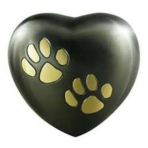 <b>Top</b> Quality Cremation Urn Human Adult Cremation Urns With Paw Engraving Decorative Designed Metal Ashes Cremation Urn <b>Heart</b> - Product Image 6