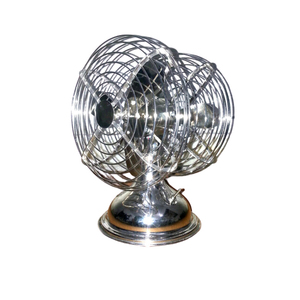 พัดลมตั้งโต๊ะวินเทจขายดี ชุบนิกเกิล คุณภาพพรีเมียม พัดลมไฟฟ้า 3 ใบพัด สำหรับตกแต่ง - Product Image 5