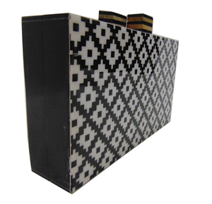 Bolso de mano de acrílico o resina para mujer, Cartera de noche, a la moda - Product Image 1