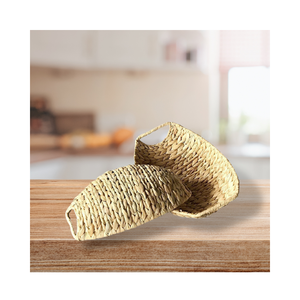 Lot de 2 plateaux de service décoratifs en jacinthe d'eau Fournisseur du Vietnam Plateau alimentaire en gros Meilleur design - Product Image 2