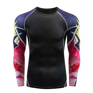 Vente en gros de vêtements de jiu jitsu imprimés par sublimation personnalisés Rash Guard à manches courtes Bjj MMA Rush Gu équipement de jiu jitsu de qualité supérieure - Product Image 3