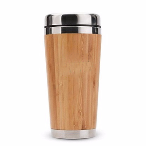 Bamboo cup with lid, food safe cup made from bamboo, two layers cup now on sale - Product Image 3