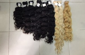 Cheveux cambodgiens vierges non traités vendeurs de cheveux humains bruts alignés sur les cuticules birmans vietnamiens cheveux ondulés droits naturels - Product Image 5