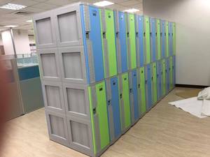 Casillero de plástico ABS extra grande, colorido y de primera calidad, con cerradura de combinación, para almacenamiento de empleados de oficina. - Product Image 3